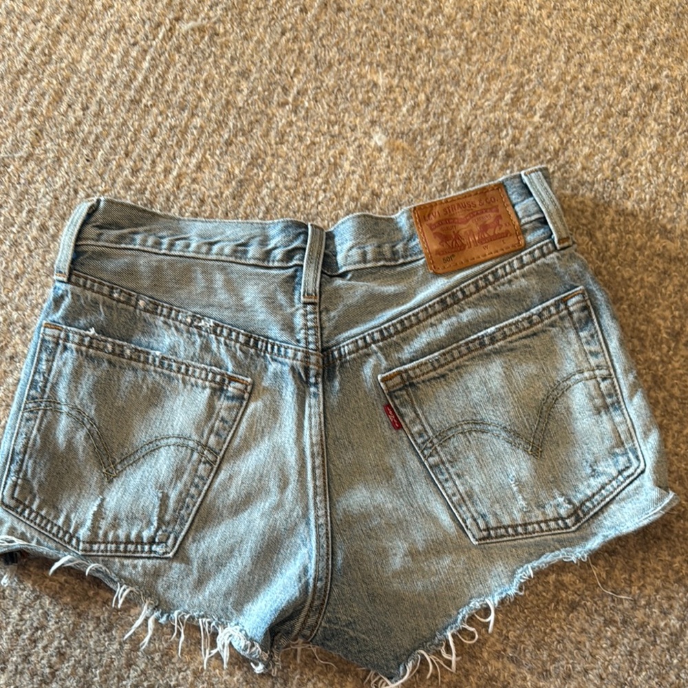 Levi's Blue Jean Shorts Distressed Cut-Offs